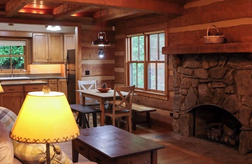 Franklin Cabin | Cozy mountain cabin with hiking trails, tranquil pond and private waterfall!
