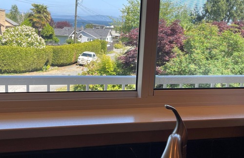 Cordova Bay House | Cozy Ocean view home one block from Cordova Bay beach