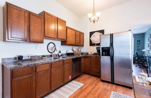 Germantown House | Cozy pet-friendly home with fenced backyard, fully equipped for long-term stays.