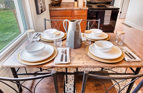 Germantown House | Cozy pet-friendly home with fenced backyard, fully equipped for long-term stays.