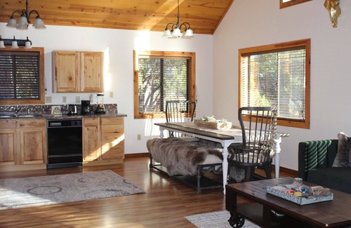 Overgaard House | Cozy, quaint cabin nestled among the pine trees