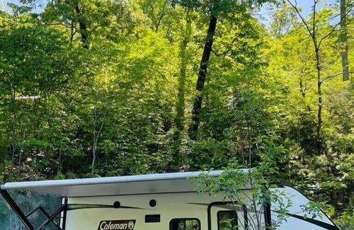 Newport House | Cozy relaxing Camper in the Woods, Pet friendly,hiking