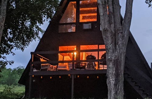 Johnsonville House | Cozy Rustic Cabin In The Hamlet Of Shushan NY. with incredible views