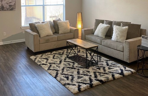 Riverside Terrace Apartment | Cozy Stay: FREE Park & Fast WIFI Museum district/MED/NRG