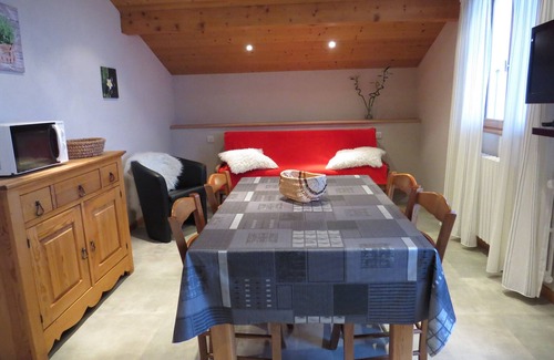 Le Grand-Bornand Apartment | Cozy studio with balcony in Grand-Bornand, pets allowed, private parking