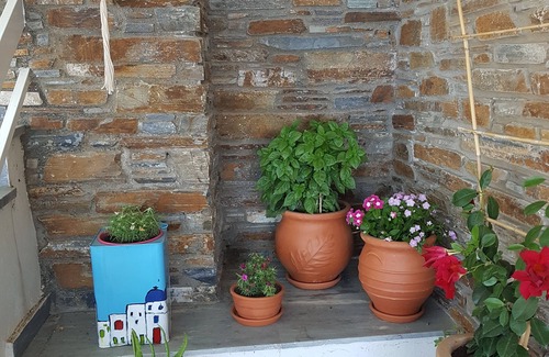 Kato Aprovatou House | Cozy studio with breathtaking sea view