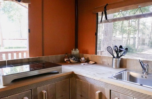 Enkhuizen RV Rental | Cozy Tent Lodge With Sanitary Facilities