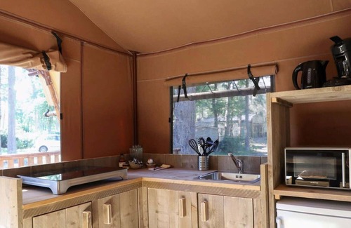 Enkhuizen RV Rental | Cozy Tent Lodge With Sanitary Facilities