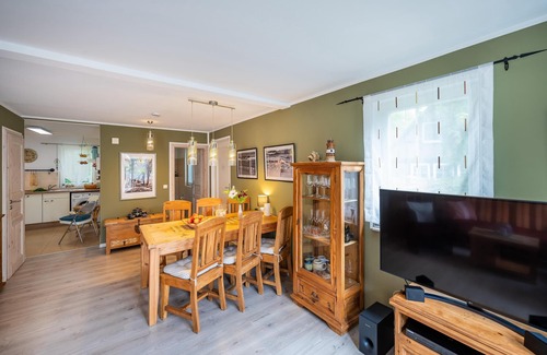Juliusruh House | Cozy vacation home with Finnish sauna, fireplace and terrace, 500 m from the beach