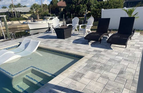 Iona House | Cozy waterfront minutes from the beach! Great fishing, Inground Saltwater Pool