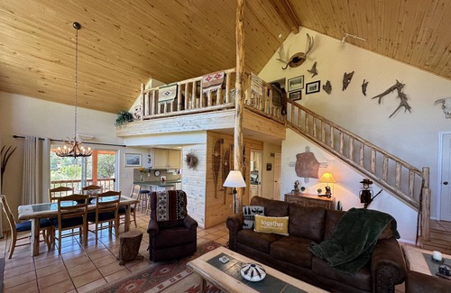 Pagosa Springs House | Creekside Cabin: Hot Tub, Downtown, Pet Friendly, Wrap-Around Deck, 2 Living Spaces, Walk to Dining!