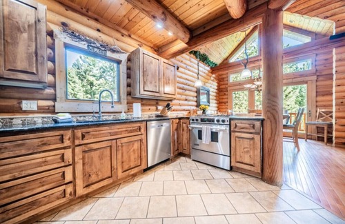 Carriage Hills Apartment | Creekside cabin with hot tub, views, fireplace