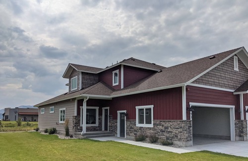 Swan Valley House | Creekside Swan Valley home with epic mountain views, patio, BBQ, & central AC