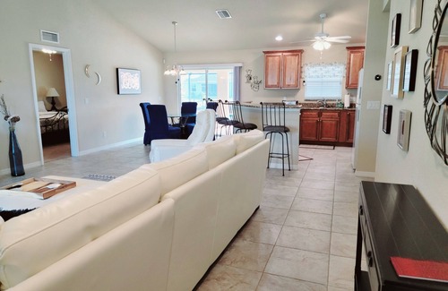 Fort Myers House | Crescent Moon Tranquil Waterfront Hideaway with Heated Saltwater Pool and Spa