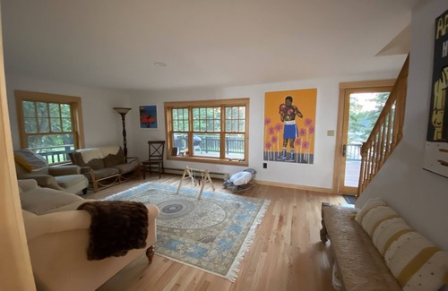 Stonington House | Crystal Cove is a lovely new offering this 2023 season! The home is quietly located in Stonington and has direct ocean access. Follow the Oceanville Road until you reach this lovely property. The house has 4 bedrooms (3 queen rooms and a bunk room)