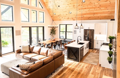 Thompsonville House | Crystal Mountain Retreat: Private Betsie Riverfront & Recreational Trail Access