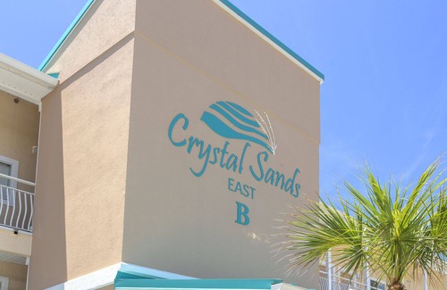 Crystal Beach Condo | Crystal Sands 305B - Gulf Front! Free Beach Service! Community Pool! Book Today!