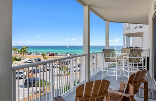 Avalon Beach Estates Condo | Crystal View 304 - Gulf View, Pet Friendly, Pool, Beach Service, Private Beach!