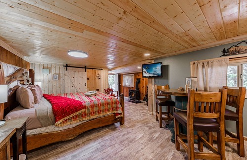 Ruidoso Cabin | Cubby: Cute, Cozy Studio for 2 with a Hot Tub in the Upper Canyon!
