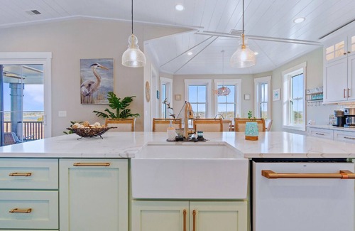 Sunset Beach House | Custom, Chic Beach Home in Gated Community with Private Pool on Beautiful Sunset Beach