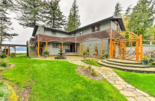 Anacortes House | Custom Guemes Home with Spectacular Water Views!