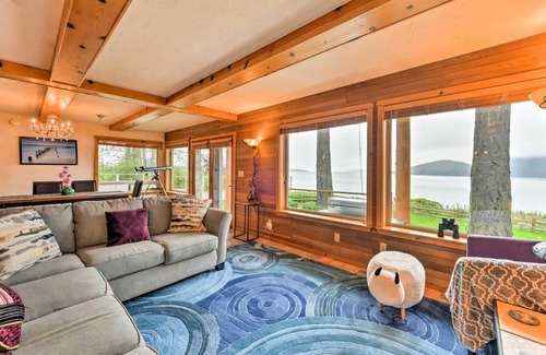 Anacortes House | Custom Guemes Home with Spectacular Water Views!