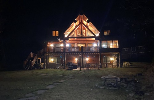 Hayward House | Custom Log Home located on Pristine Grindstone Lake