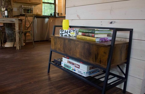 Zirconia Cabin | Custom Tajar Treehouse in Tuxedo Falls Resort with Private Waterfalls & Hiking