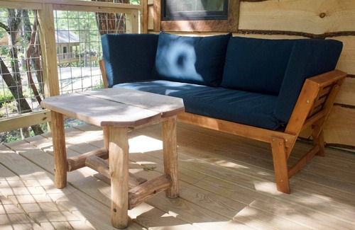 Zirconia Cabin | Custom Tajar Treehouse in Tuxedo Falls Resort with Private Waterfalls & Hiking