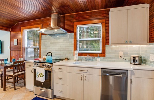 Camano Island Cottage | Cute cabin in gorgeous setting near the beach with firepit, WiFi, & private w/d