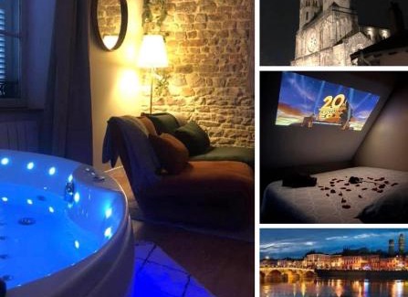 Macon Apartment | détente centre historique de MÂCON avec spa et ciné