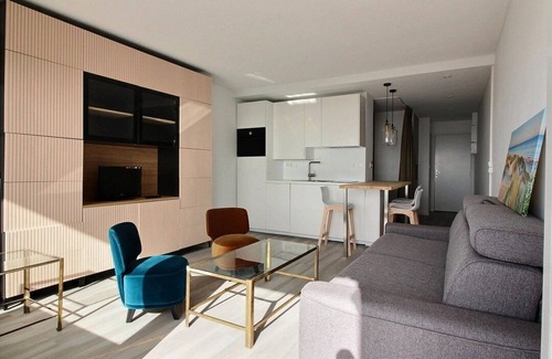 Hardelot-Plage Apartment | DAUPHINS D3 : Studio with beautiful sea view, 3rd floor, for up to 4 people