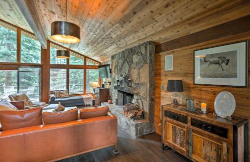 Truckee House | Deck and Resort Amenities Expansive Truckee Cabin