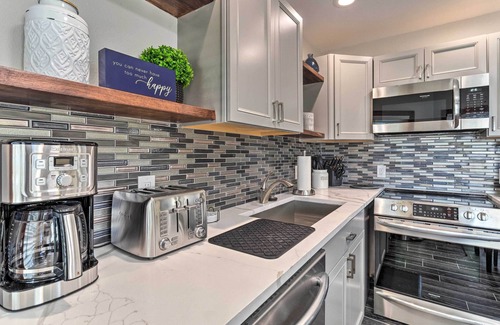 City Park West House | Deck + Fenced Yard: Capitol Hill Townhome