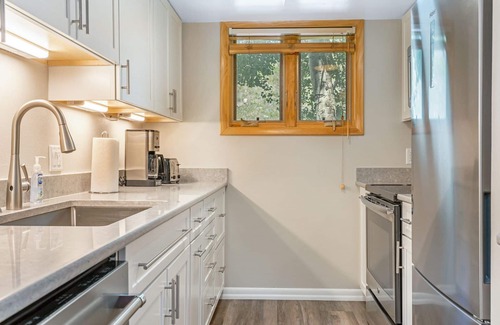 Vail Condo | Deck w/Grill On Gore Creek, 4-BR, Pet Friendly, Steps from Free Bus Stop - Great Value!