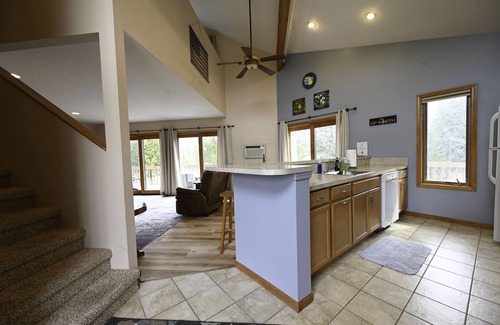 Mancelona Condo | Deck with views! 2 bed 2 bath sleeps 6-8, pool,close to Torch Lake, Boat parking