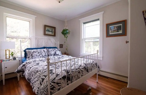 Jeffersonville House | Delaware Valley getaway with wood stove and hot tub