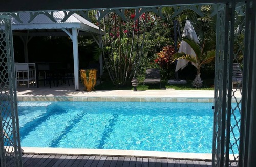Saint-Francois Villa | Delightful Caribbean Villa with largepool in the middle of alush tropical garden