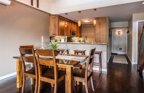 Mammoth Lakes Condo | DELUXE SLOPESIDE Condo with 4th FLOOR VIEWS, Elevator and Underground Parking at Canyon Lodge (1849 Condos 409) by RedAwning