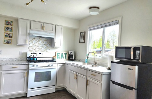 Sand Lake Apartment | Denali Luxe Studio by airports, lakes, hiking, skiing. Newly remodeled.
