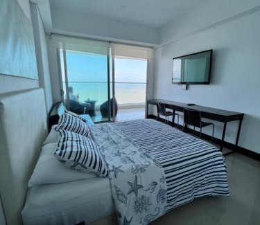Bocagrande Apartment | Descanso y confort frente al mar!