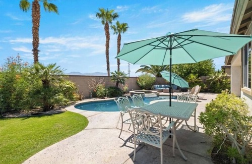 Indio House | Desert home with Pool and Spa!n2 private rooms w/private bathroom