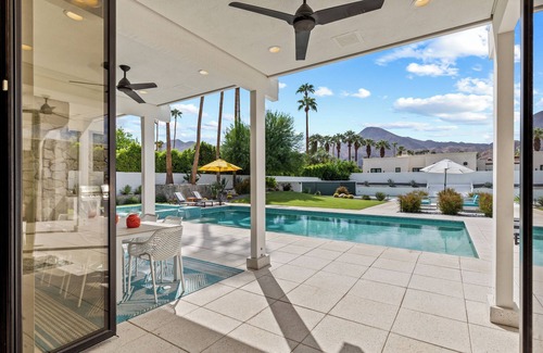 Indian Wells House | Desert Life w/Private Tennis Court, Saltwater Pool/Spa, Views & EV charger
