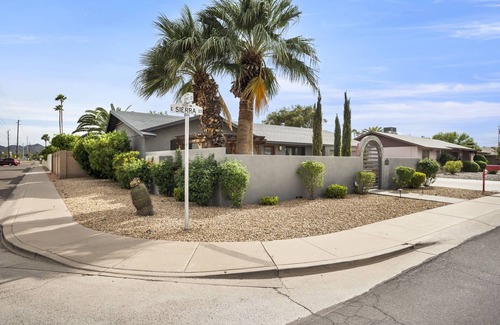 Melrose Paradise House | Desert Oasis with a Private Pool and 2 secluded, outdoor entertainment spaces.