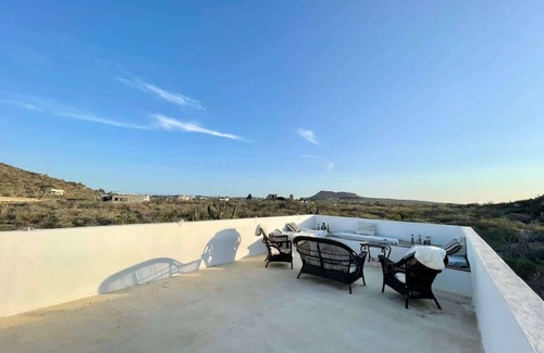 Los Zacatitos House | Desert Zen with Pool, Rooftop, and Glamping Tent