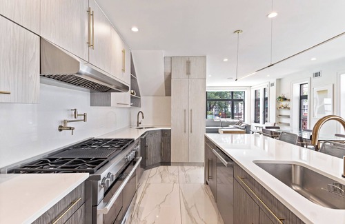 Crown Heights House | Designer Home Patio Parking