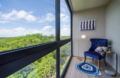 Ek Balam Village Apartment | Designer Penthouse | Jungle View + Private Pool