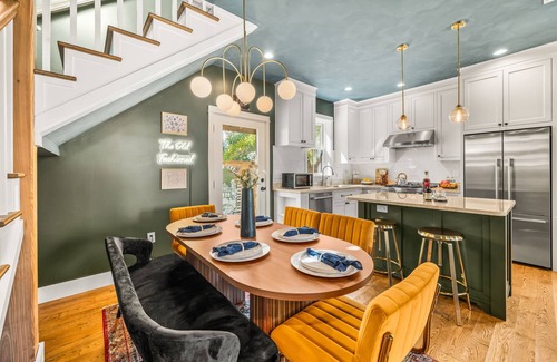 Lincolnville House | Designer Spa Retreat Near Historic Downtown! Pets! Luxury Walk to Shops & Dining