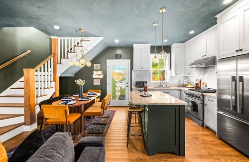 Lincolnville House | Designer Spa Retreat Near Historic Downtown! Pets! Luxury Walk to Shops & Dining