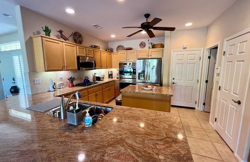 La Quinta House | Desirable 2BR, 2BA house with breathtaking views, putting green, and golf cart!n
